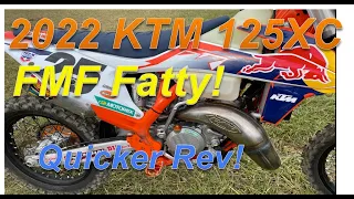 2022 KTM 125XC with FMF Factory Fatty and Power Core 2.1 Exhaust