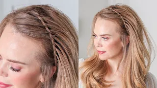 EASY 💞 FAUX WATERFALL BRAID | Everyday hairstyles for medium long hair
