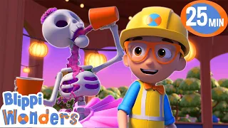 Blippi's Super Spooky Halloween Marathon! | Blippi Wonders Educational Videos for Kids