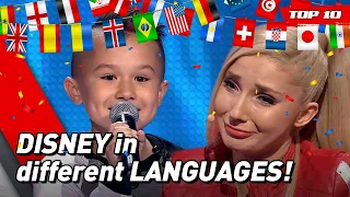 DISNEY Songs in Different LANGUAGES on The Voice Kids! 😍 | Top 10