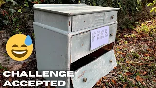 Restoring Roadside Dresser for the Ugly Duckling Challenge. This one was tough.