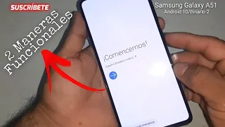 QUITA la cuenta Google de 2 MANERAS al SAMSUNG GALAXY A51/ android 10