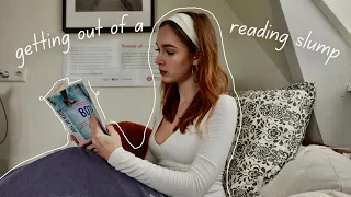 get out of a reading slump with me | no spoiler reading vlog!