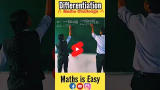 Differentiation 🔥 Class 12, JEE CUET | Maths Challenge l Continuity & Differentiability #shorts #yt