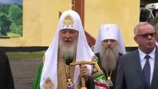 Патриарх Кирилл заложил кафедральный собор в честь Всемилостивого Спаса в Горно-Алтайске