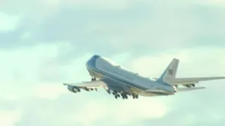 Usa, Trump sale per l'ultima volta sull'Air Force One: il decollo sulle note di 'My Way'