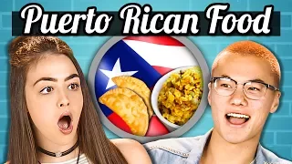 TEENS EAT PUERTO RICAN FOOD! | Teens Vs. Food