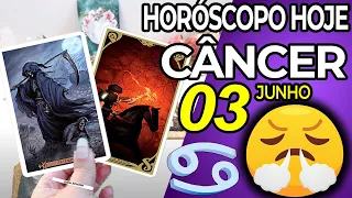 DEUS☢️A PRIMEIRA CARTA QUE QUASE DESFALEI😨 Câncer ♋ 3 Junho 2024 | Horoscopo do dia de hoje ♋ Tarot