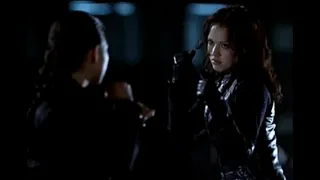 Dark Angel Catfight - Heroine beaten easily by the villainess