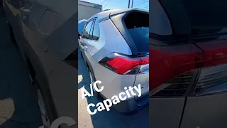 WHERE IS AC CAPACITY STICKER LOCATED ON A 2019 - 2024 TOYOTA RAV4