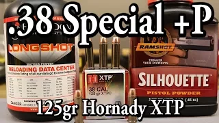 38 Spl +P with 125gr Hornady XTP