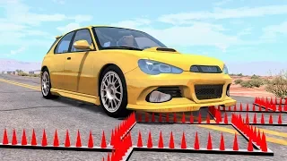 Massive Spike Strip Pileup Crashes #56 – BeamNG Drive | CrashBoomPunk