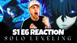 ANOTHER LEVEL!! ⬆️⬆️ | Solo Leveling S1 E6 Reaction (The Real Hunt Begins)