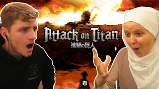 First Time Anime Watcher Reacts To Attack On Titan 1x1 | To You, In 2000 Years