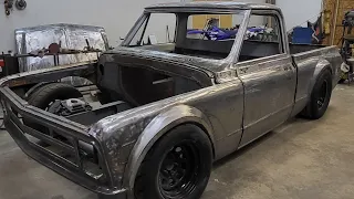 Turbo 1968 C10 Truck build- Saving HUNDREDS of $$ by Fixing my Own Hood (Episode 21)