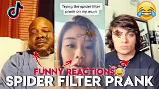 SPIDER FILTER PRANK | Funny Reactions 😅🤪