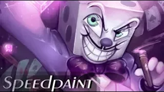 Mr. King Dice SPEEDPAINT (Cuphead and Mugman) Don't mess with me