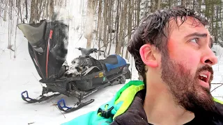 My Snowmobile Broke Down (Stranded On a Mountain)