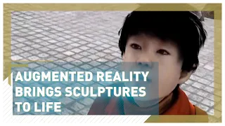 Augmented reality brings sculptures to life