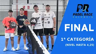 Final XIII Torneo Valencia Padel Race 1ª Categoría (hasta 4,25) - 15/10/2023