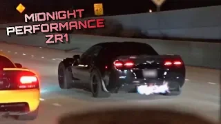 FAST 840hp Corvette ZR1 vs 1000+hp C7 Z06 vs Twin Turbo Mustang on the STREET!