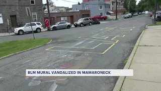 Police: Person arrested in connection to vandalism of Mamaroneck Black Lives Matter mural