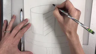 How to draw a Wayne Thiebaud inspired cake