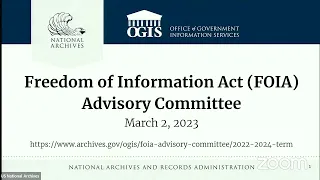 FOIA Advisory Committee Meeting