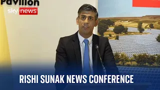 PM Rishi Sunak holds news conference at COP28