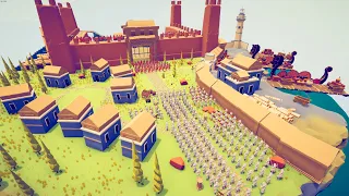 200x SAMURAI SIEGE ENEMY CASTLE - Totally Accurate Battle Simulator TABS