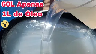 💰Só 1L de Óleo Fiz 60 Litros de Sabão Líquido Cristal Multiuso Para o Ano Inteiro 😲