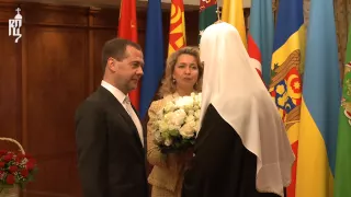 Д.А. Медведев поздравил Патриарха Кирилла с тезоименитством