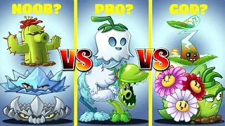 Plants Vs Zombies 2 3 Team  NOOB Vs PRO Vs GOD Team Plant Vs Team Plant-Who Will Win?