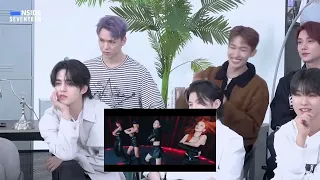 Seventeen reaction to itzy untouchable mv