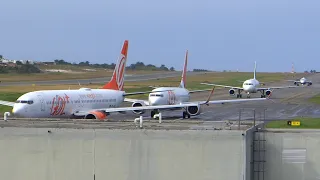 Movimento incrível no aeroporto de Salvador- Pousos e decolagens sem parar ✔