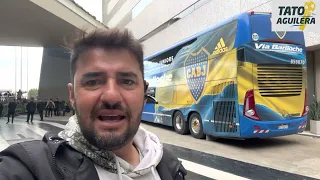 Fiesta en Rosario; Los hinchas de Boca recibieron al plantel. Gran Momento.