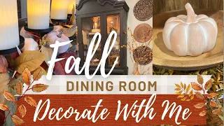 COZY FALL CLEAN AND DECORATE WITH ME 2022/DINING ROOM FALL DECORATING/THRIFTED FALL HOME DECOR HAUL