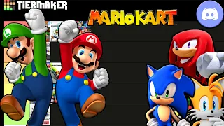 Sonic, Tails, and Knuckles make a Mario Kart Tier List (Ft. Mario & Luigi)