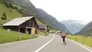 Raw run in the Swiss Alps