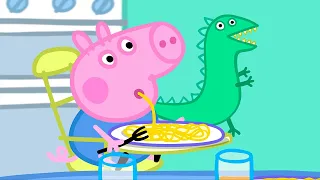 George's Dinosaur Loves Spaghetti 🦖 🐽 Peppa Pig and Friends Full Episodes