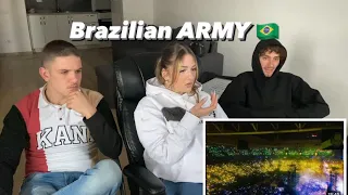 Reacting to Brazilian ARMY Fanchant Gives Everyone Goosebumps( SPEAK YOURSELF TOUR IN BRAZIL)