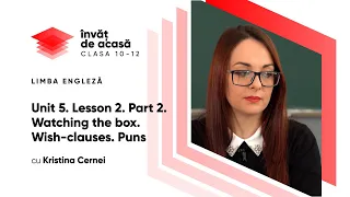 Limba engleză; cl. a XI-a; Unit 5. Lesson 2. Part 2.  "Watching the box. Wish-clauses. Puns"