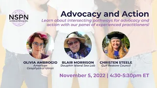 Advocacy and Action Panel | Scientists for Communities | National Science Policy Network - NSPN
