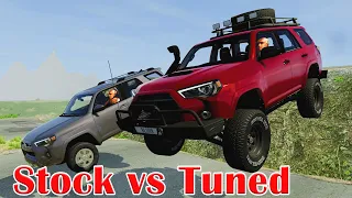 Stock vs Tuned Toyota 4Runner - BeamNG Drive