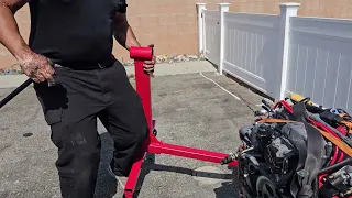 Easiest way to mount your engine on an engine stand.