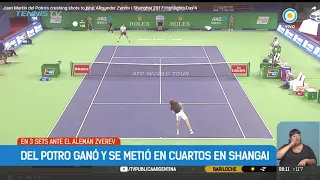 Abierto de Shangai: Del Potro ganó y se metió en cuartos | #TPANoticias