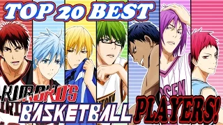Top 20 Best Kuroko no Basket Players 黒子のバスケ [Series Finale]