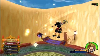 Kingdom Hearts 2.5 (KH2FM) - Agrabah 2 Carpet Fights & Escape [Level 1, No Damage]