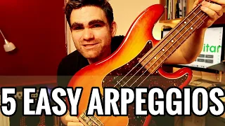 5 Easy Arpeggios For Beginner Bass Guitar Players