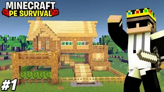 Minecraft Pe🔥Survival Series Ep 1 In Hindi  Minecraft Survival Series  Mcpe Gamer